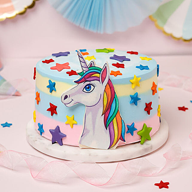 Buy/Send Unicorn Theme Truffle Cake 2 Kg Online FNP