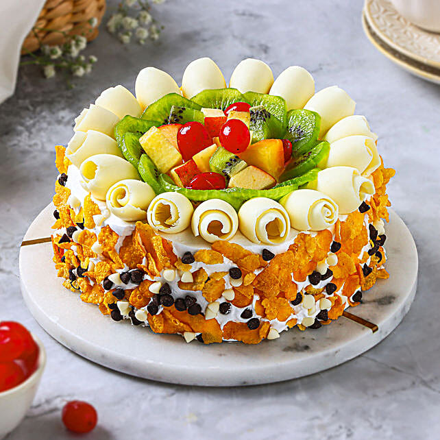 Buy/Send Fruit Overload Cake Half Kg Online FNP