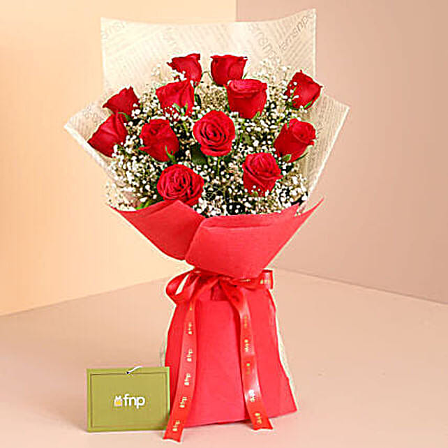 Buy/Send Confetti Of Love Red Color Roses Flower Bouquet Online FNP