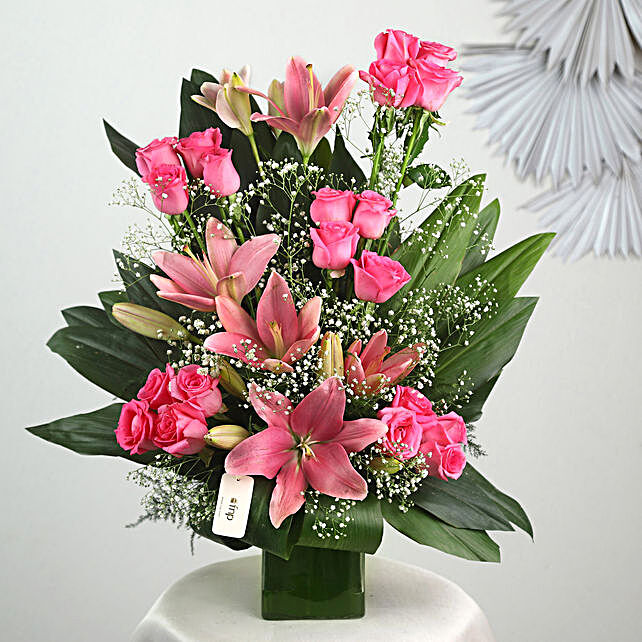 Buy/Send Dewy Dreams Floral Vase Online- FNP