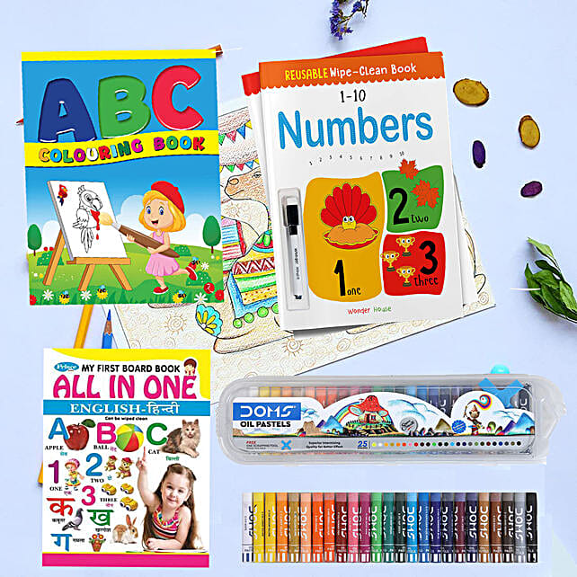 Buy/Send Fun Learning Book Set &amp; Crayons Online- FNP