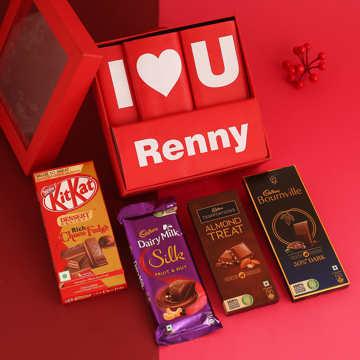 Buy Send I Love You Personalised Chocolate Box Online FNP Buy Send I Love You Personalised Chocolate Box Online FNP