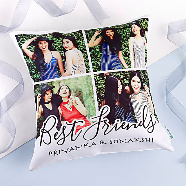 Buy/Send Personalised Photo Best Friends Cushion Online FNP
