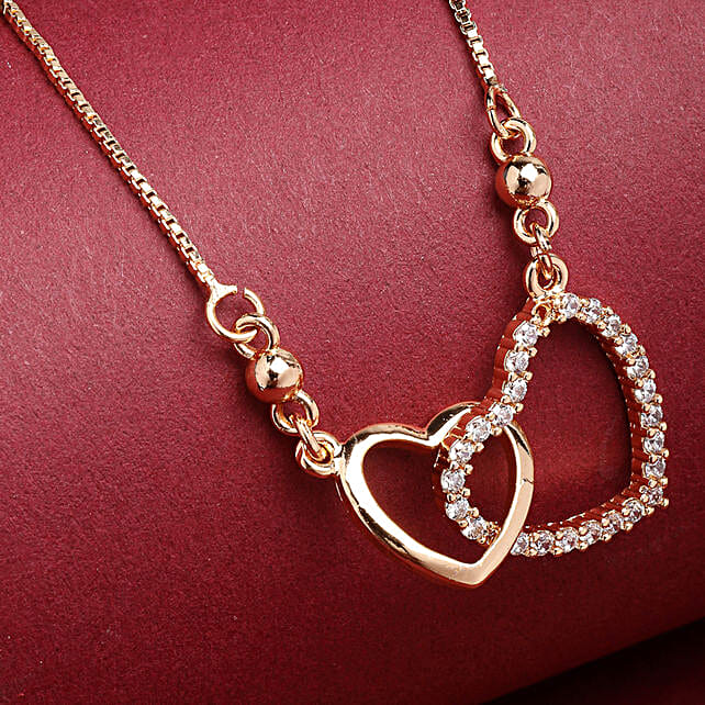 Buy/Send Entwined Hearts Pendant Online FNP