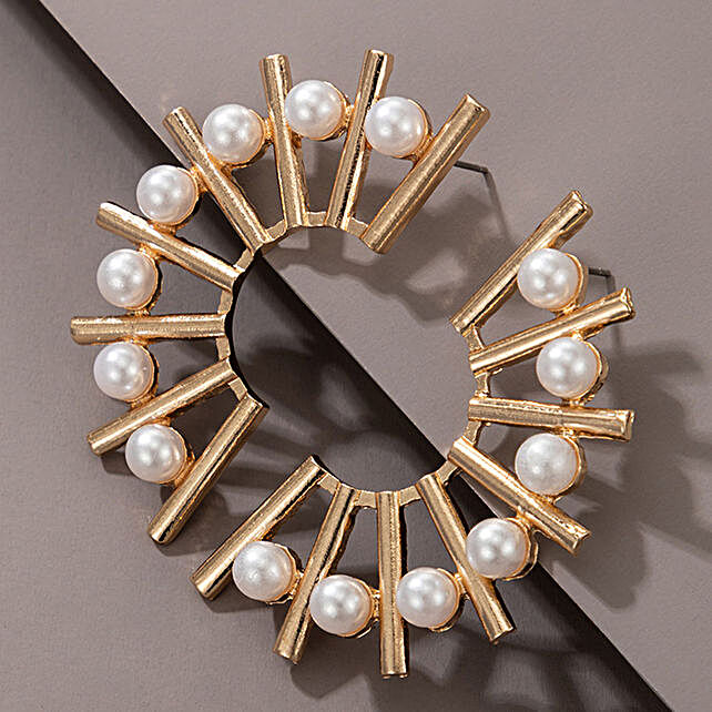 Buy/Send Zewar Faux Pearl Earrings Online- FNP