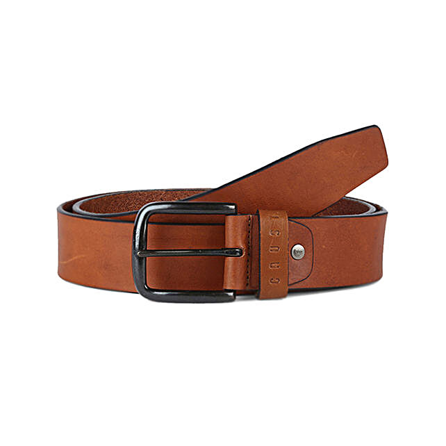 Buy/Send Timeless Tan Leather Belt For Men Online- FNP