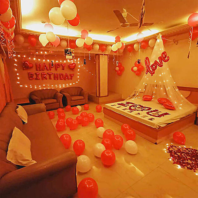 Buy/Send Romantic Cabana Birthday Decoration Online- FNP