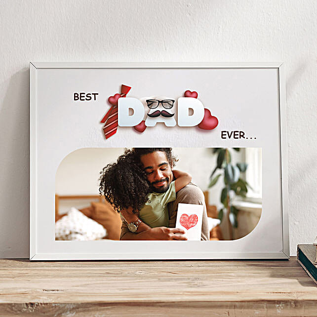 Buy/Send Best Father Ever Photo Frame Online- FNP