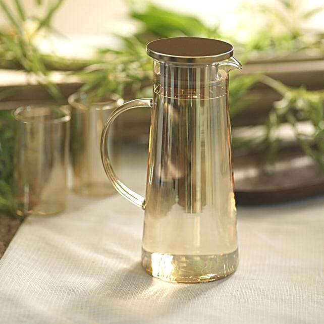 Buy/Send Courtyard Gilded Water Glass Set Online FNP