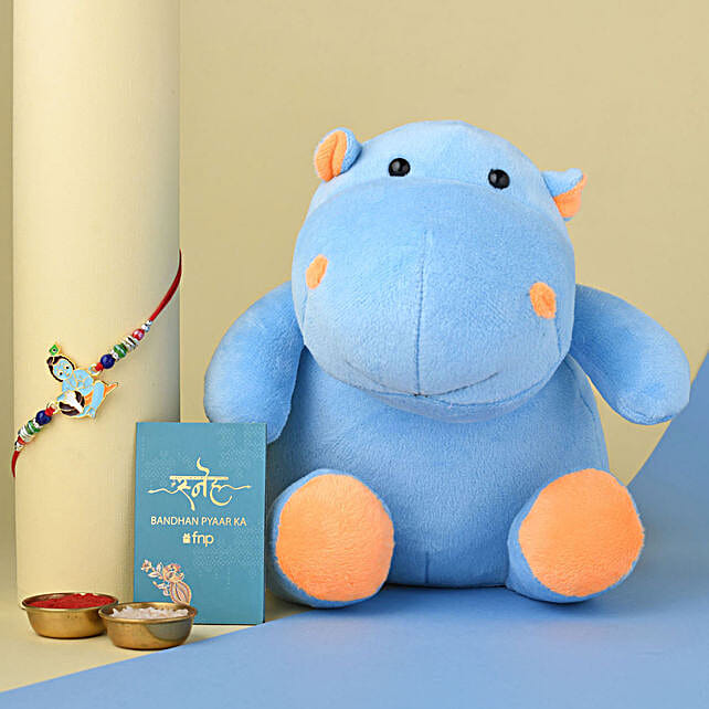 Buy/Send Bal Krishna & Blue Hippo Gift Pack Online FNP