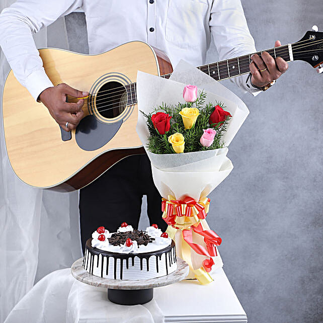 Buy/Send Professional Guitarist & Roses Wishes Online FNP