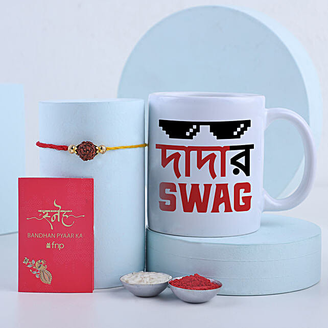 Buy/Send Sneh Rakhi And Mug Set For Your Bengali Bhai Online FNP