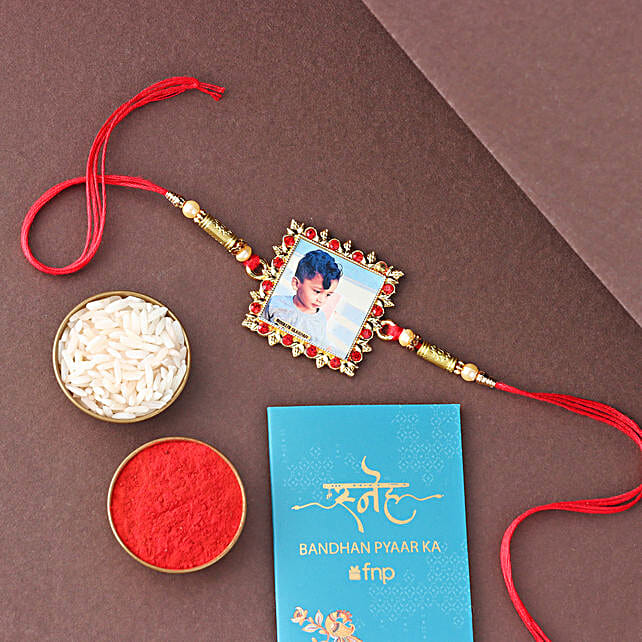 Buy/Send Personalised Photo Rakhi Online FNP