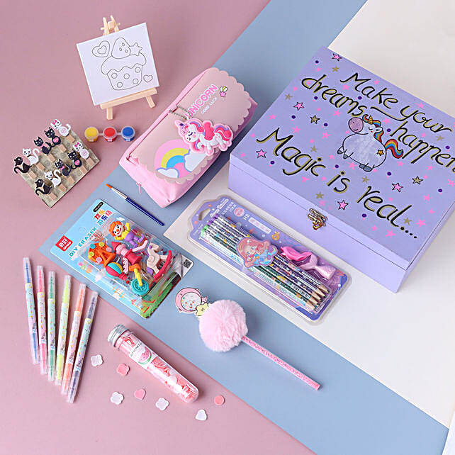 Buy/Send Unicorn Special Stationary Gift Kit Online FNP