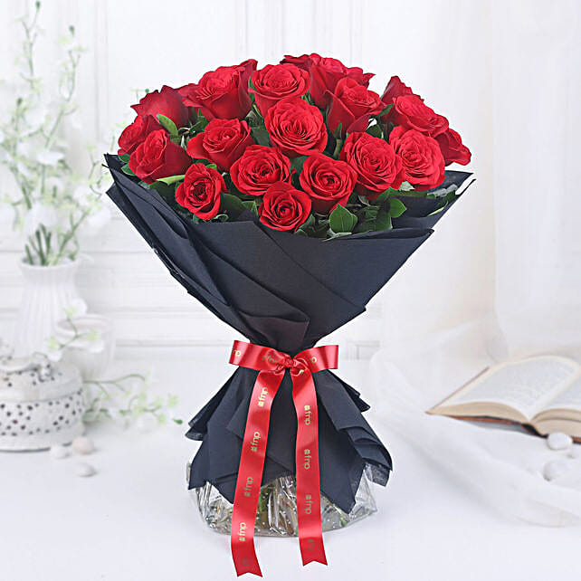 Buy/Send Forever Love Red Rose Standing Bouquet Online FNP