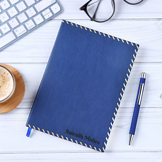 Buy/Send Personalised Notebook & Pen Gift Set Online FNP