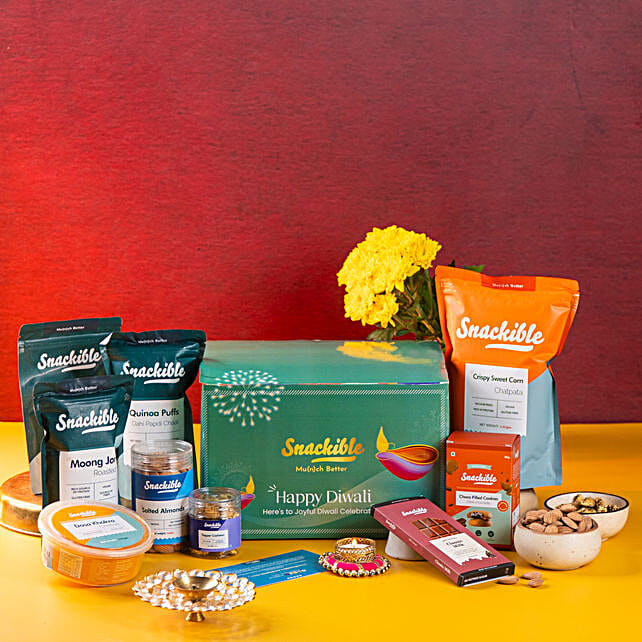 Buy/Send Snackible Diwali Happiness Gift Box Online FNP