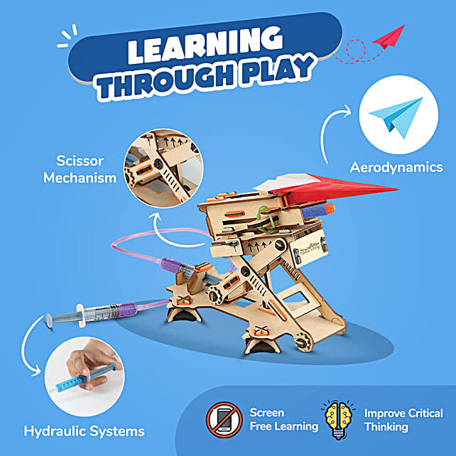 Buy/Send Smartivity Hydraulic Plane Launcher Building Game Online FNP