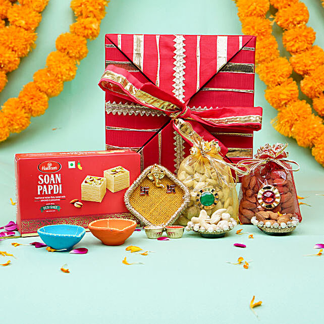 Buy/Send Designer Traditional Gift Box For Diwali Online- FNP