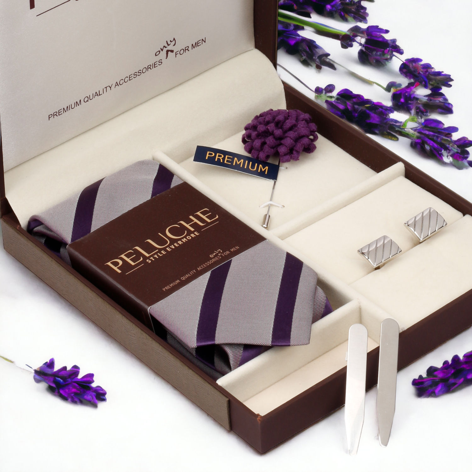 thumbnail image 2 of Exclusive Milano Tie, Cufflink & Handkerchief Set – Wedding Gift Box, UK Seller 2 of 2
