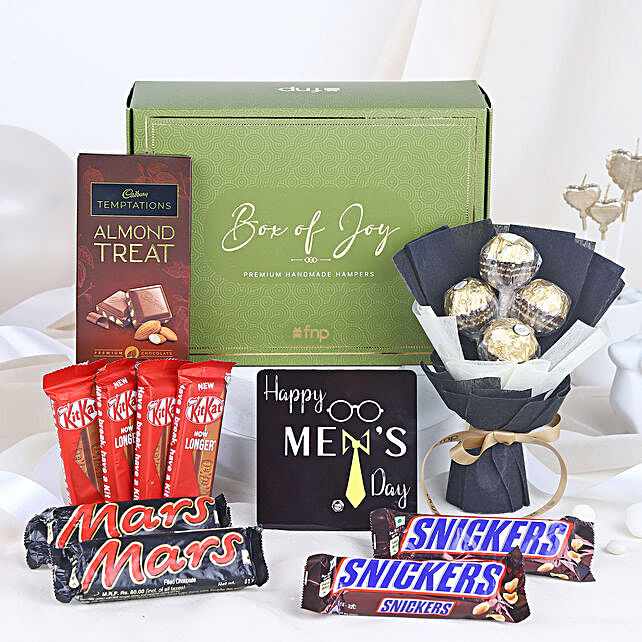 Buysend Chocoholic Mens Day Surprise Hamper Online Fnp 8890