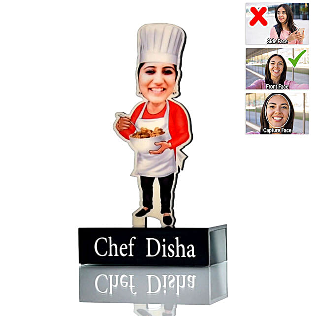 Buysend Personalised Masterchef Caricature For Her Online Fnp