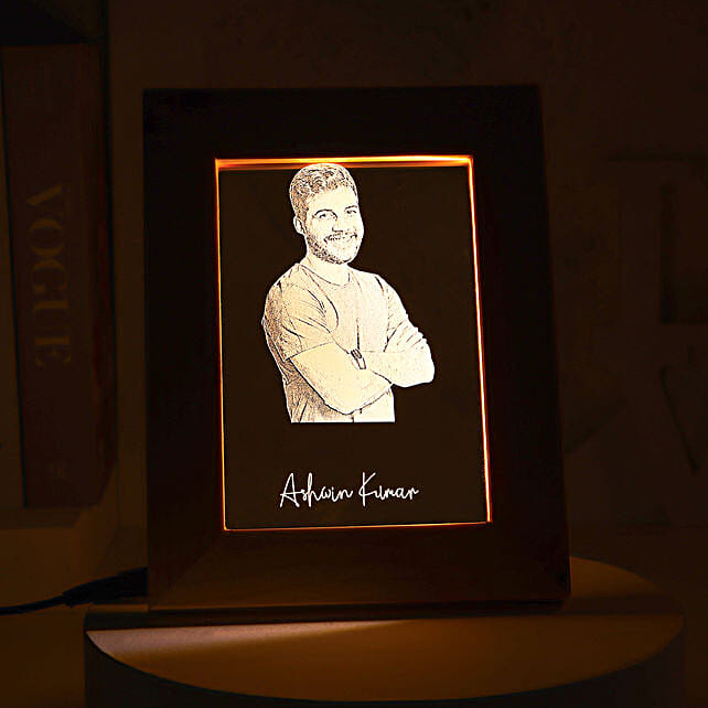 Buy/Send Personalised LED Photo Frame For Him Online FNP