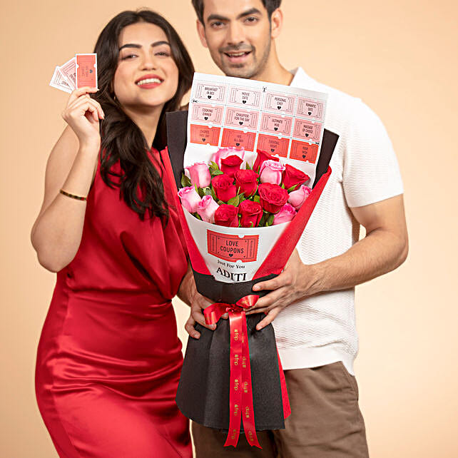 Buy/Send Joyful Love Coupon Roses Online FNP