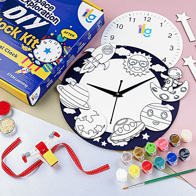 Buy/Send Lego Aviator Rakhi & Fun DIY Clock Kit Online- FNP