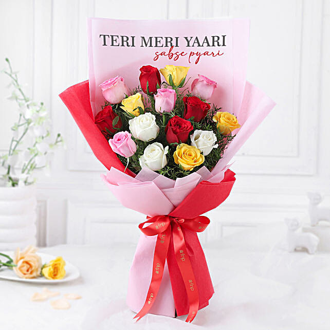Freindship Roses Buy/Send Cherished Friendship Rose Bouquet Online- FNP