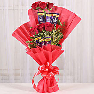 Chocolates And Flower Bouquets Flowers With Chocolates Online Ferns N Petals