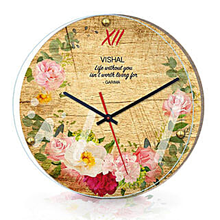 Personalised Clocks Online Buy Personalised Wall Clock Ferns N Petals