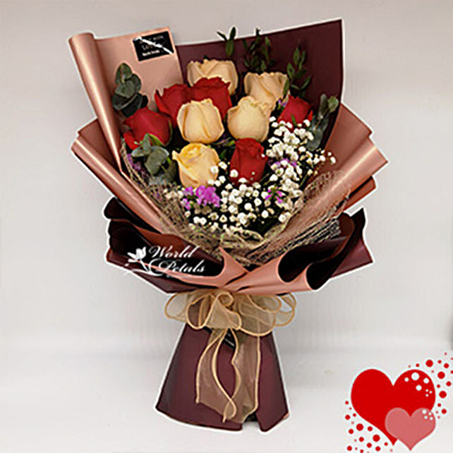 Love Is Pure Rose Bunch malaysia | Gift Love Is Pure Rose Bunch- FNP