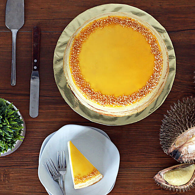 Tempting D24 Durian Crepe Cake Malaysia Gift Tempting D24 Durian Crepe Cake Ferns N Petals