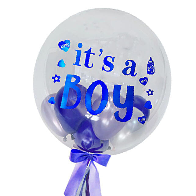 Its A Boy Balloons In Balloon Bouquet malaysia | Gift Its A Boy ...