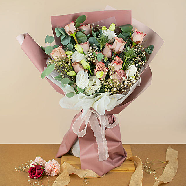 Heavenly Mixed Roses Bouquet malaysia | Gift Heavenly Mixed Roses ...