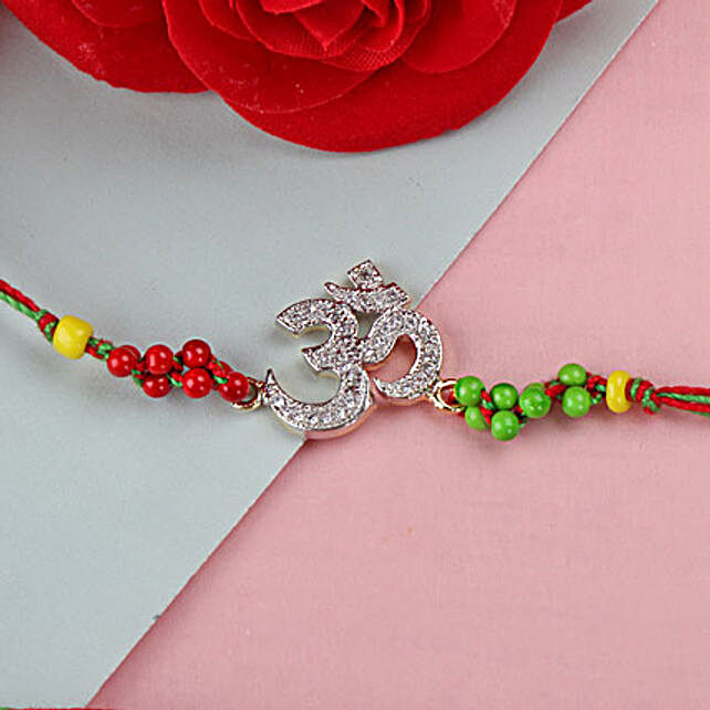 Prosperous Om Rakhi MAU mauritius Gift Prosperous Om Rakhi MAU FNP