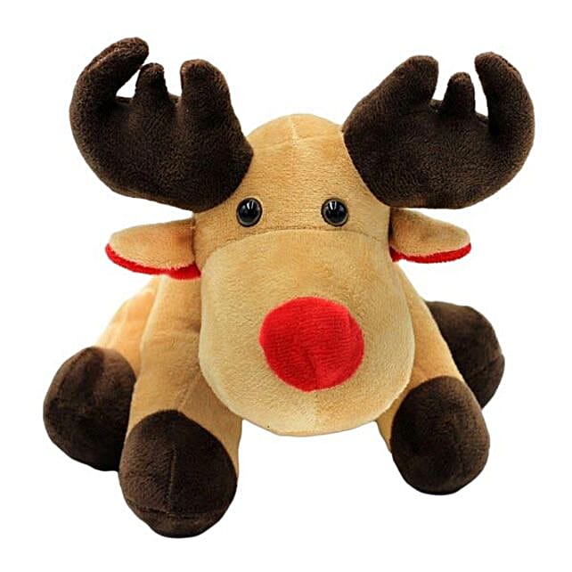 Reindeer Soft Toy mauritius | Gift Reindeer Soft Toy- FNP