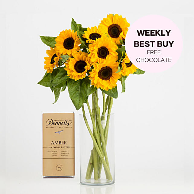 Sunflower Bouquet newzealand Gift Sunflower Bouquet FNP
