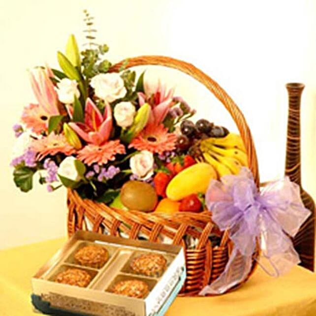 Fruits With Flower Bouquet philippines Gift Fruits With Flower
