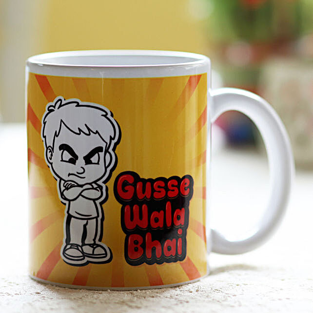 Gusse Wala Bhai Printed Mug portugal | Gift Gusse Wala Bhai Printed Mug- FNP