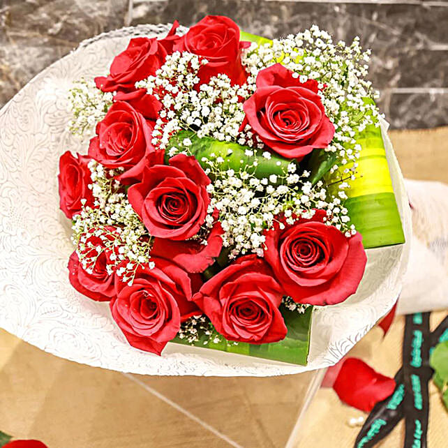 Red Roses Wrap qatar Gift Red Roses Wrap FNP