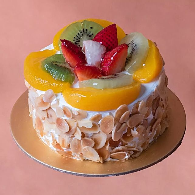 Fresh Fruit Mono Cake Qatar Gift Fresh Fruit Mono Cake Fnp