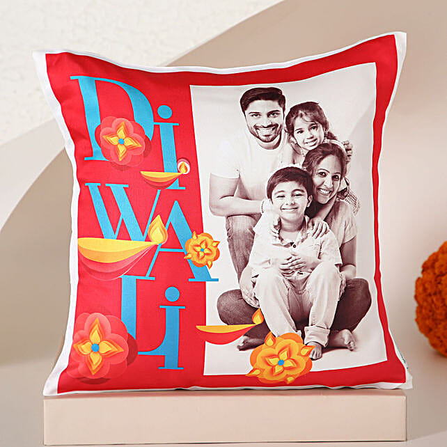 Personalised Diwali Theme Cushion qatar Gift Personalised Diwali