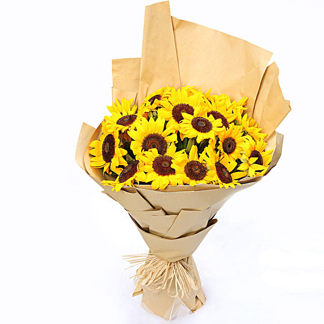 Sunny Hill 20 Sunflowers Bouquet qatar Gift Sunny Hill 20 Sunflowers Bouquet FNP