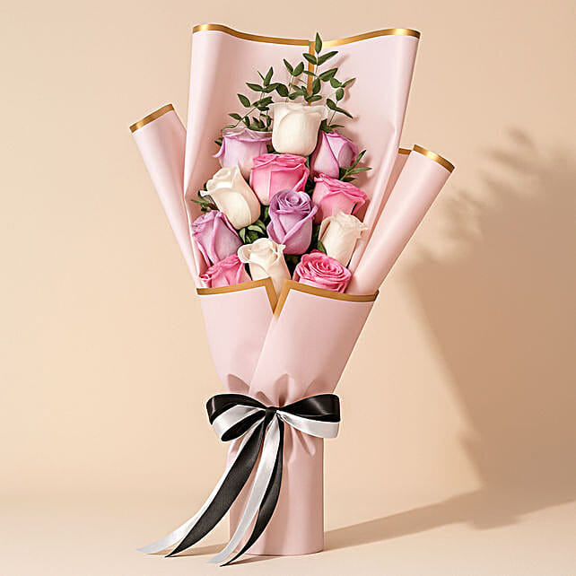 Pretty Rose Flower Bouquet qatar Gift Pretty Rose Flower Bouquet FNP