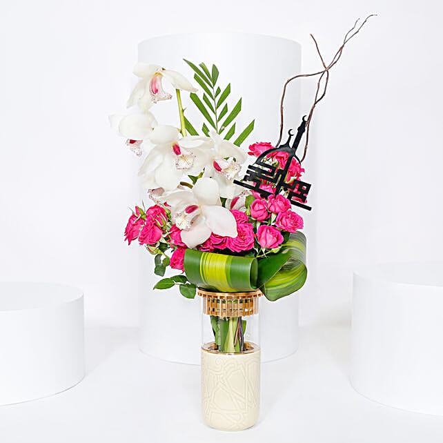 Beautiful Flower Vase Arrangement qatar Gift Beautiful Flower Vase