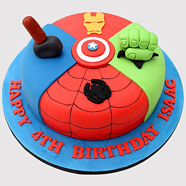 Avengers Special Fondant Cake qatar | Gift Avengers Special Fondant ...