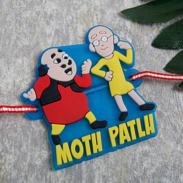 Gift Motu Patlu kids Rakhi- FNP Gift Motu Patlu kids Rakhi- FNP