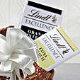 Lindt Chocolates Cane Basket Hamper